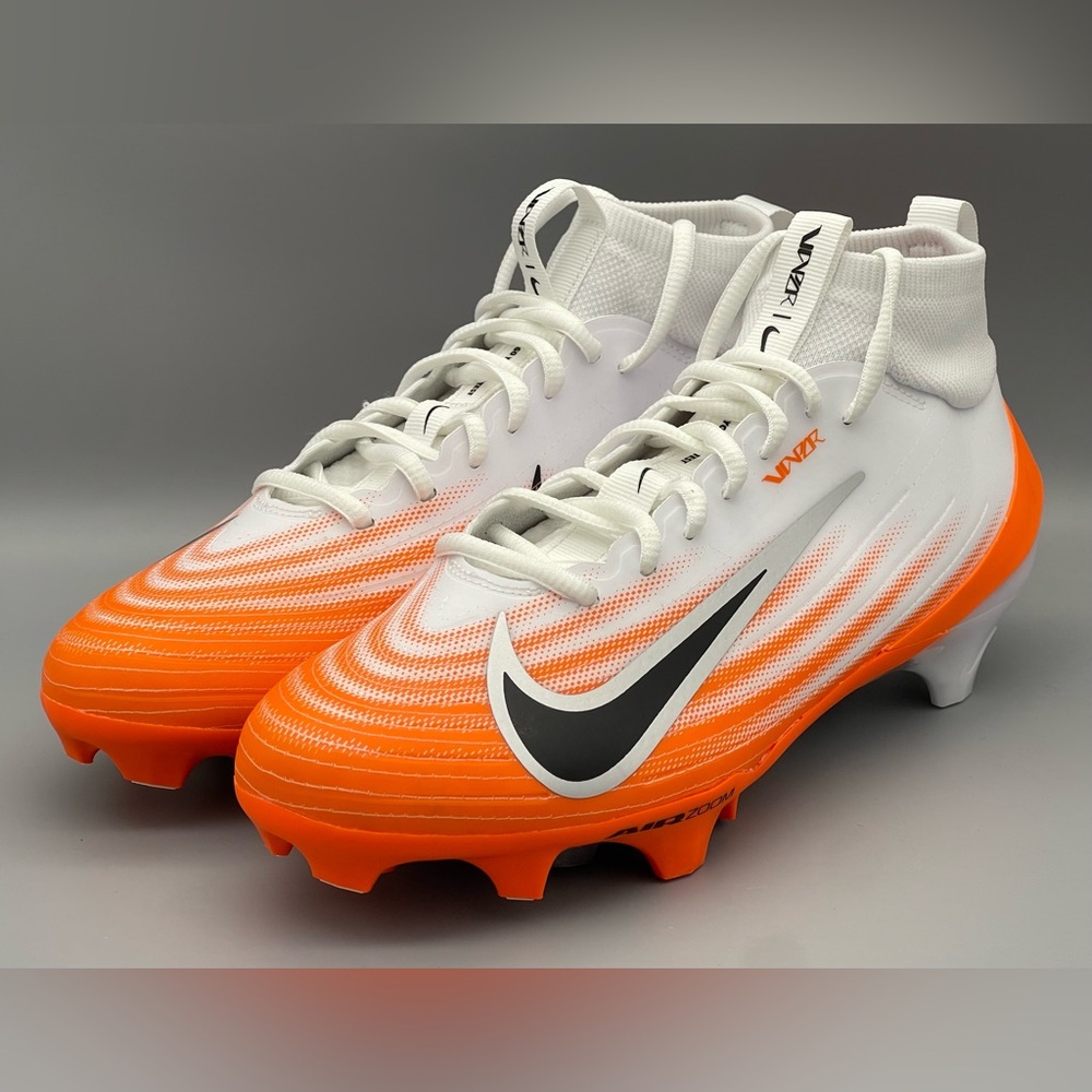 Nike Air Zoom Vapor Pro 1 Football Cleats Orange White Men’s Size 8 NEW